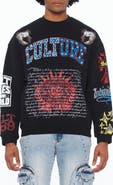 Cult of Individuality Graphic Cotton French Terry Sweatshirt