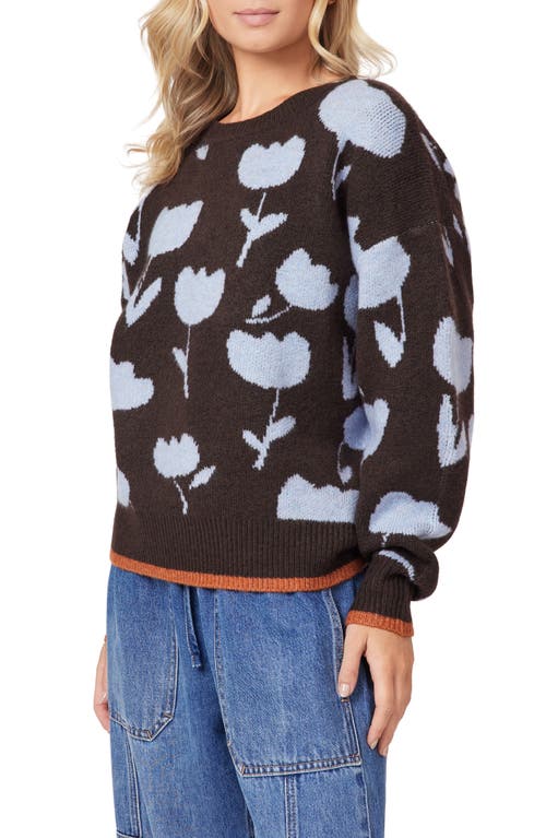 Scotch & Soda Crewneck Pullover Sweater In Black
