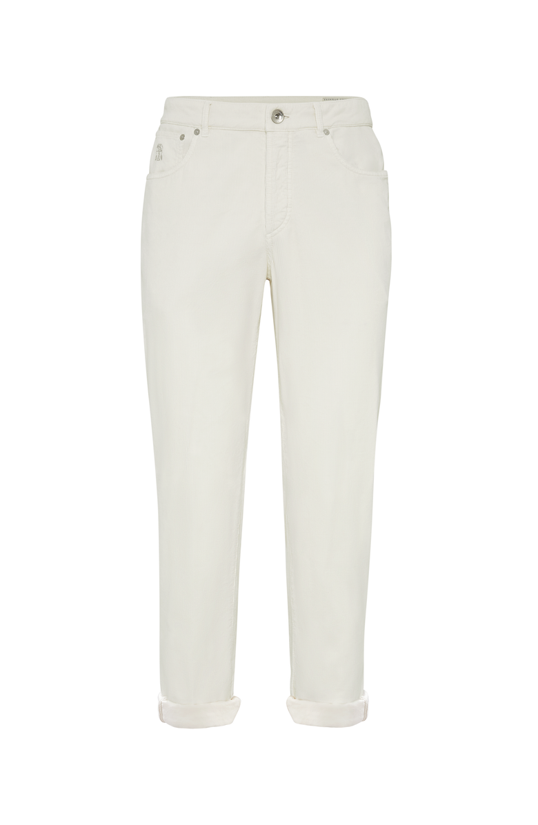 Brunello Cucinelli Italian fit five-pocket trousers, Main, color, 