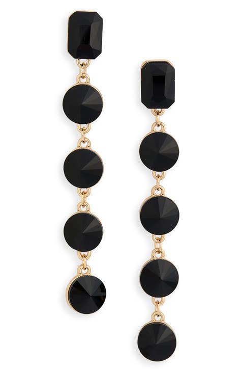 Crystal Linear Drop Earrings