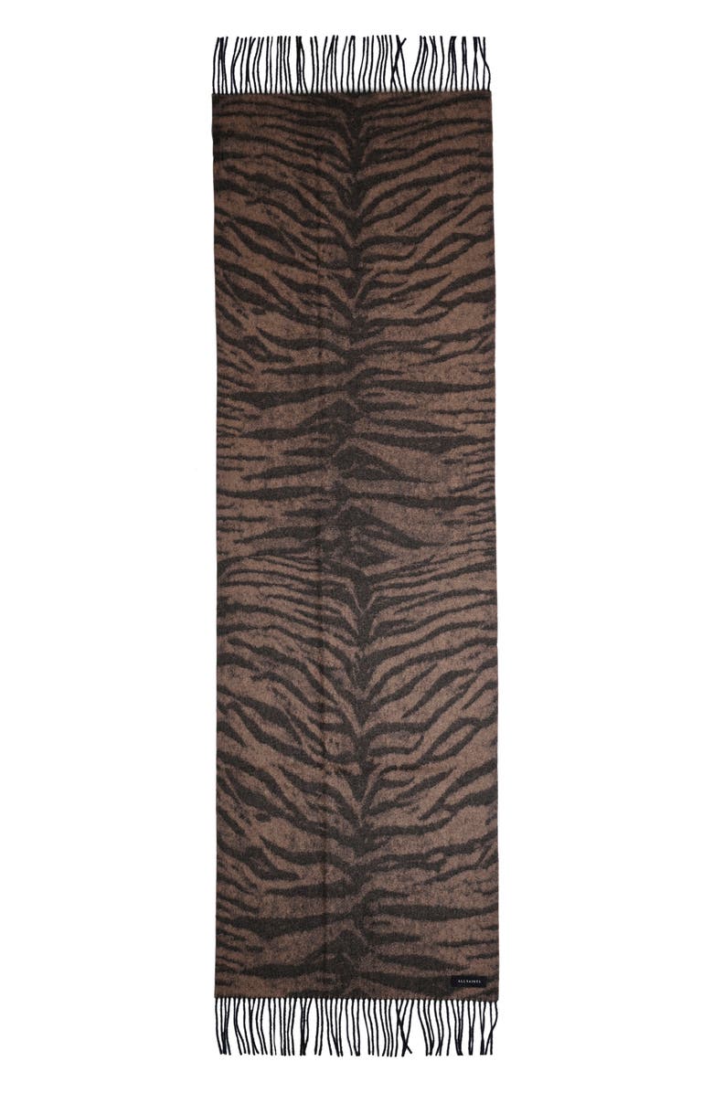 AllSaints Tigera Wool Oblong Scarf, Alternate, color,