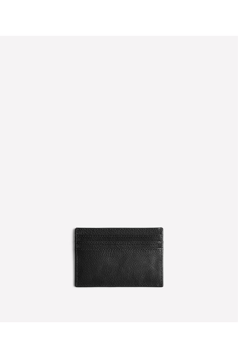 Slim Card Case No. 204, Alternate, color, Vintage Black Leather