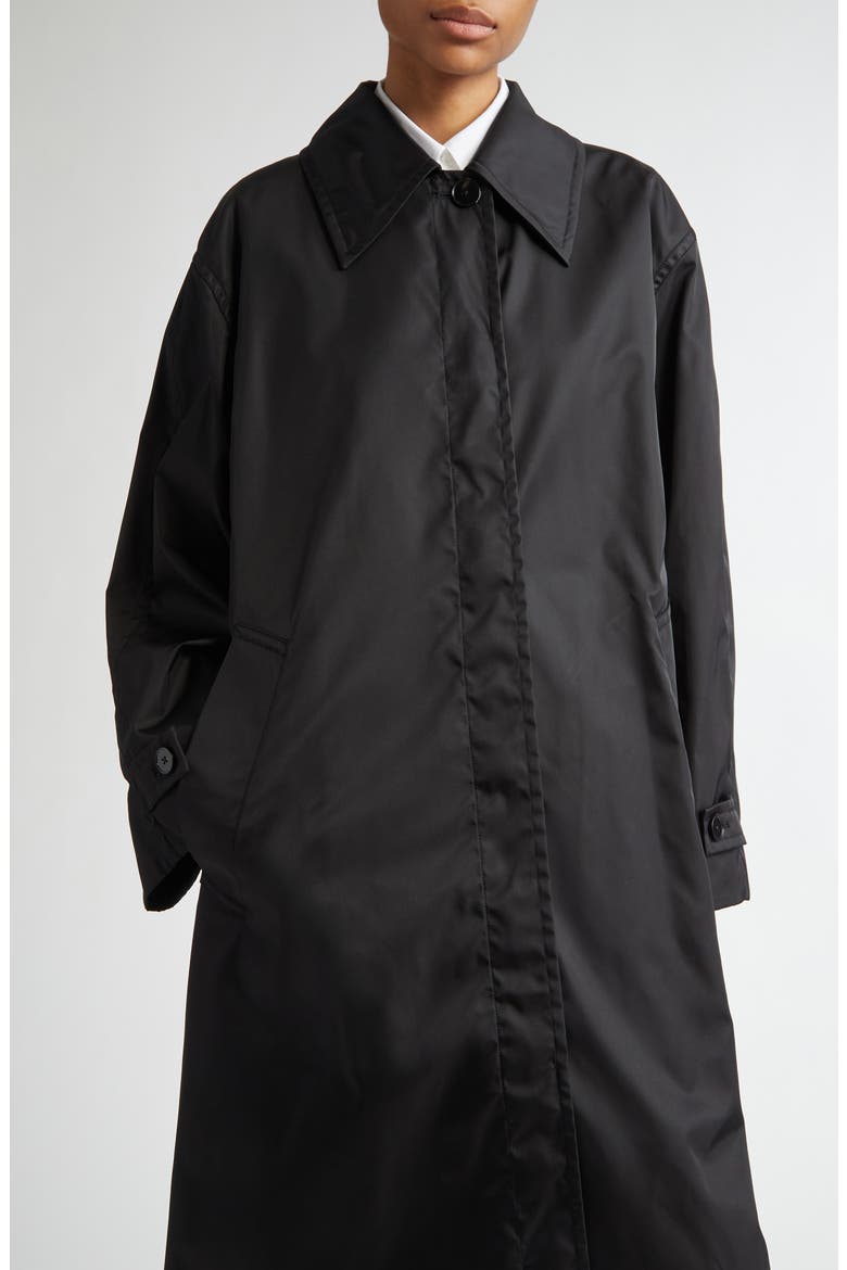 Oversize Longline Coat, Alternate, color, BLACK