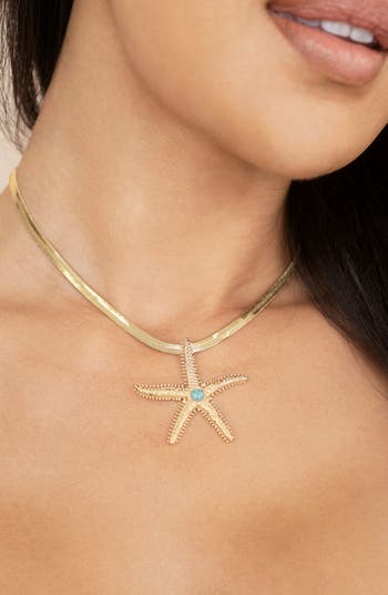 Mermaid Cove Starfish Pendant Necklace