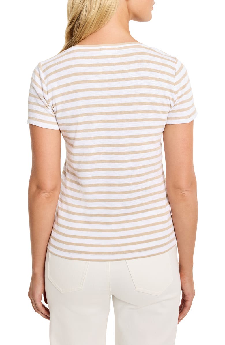NZT by NIC+ZOE Stripe T-Shirt, Alternate, color, Neutral Multi