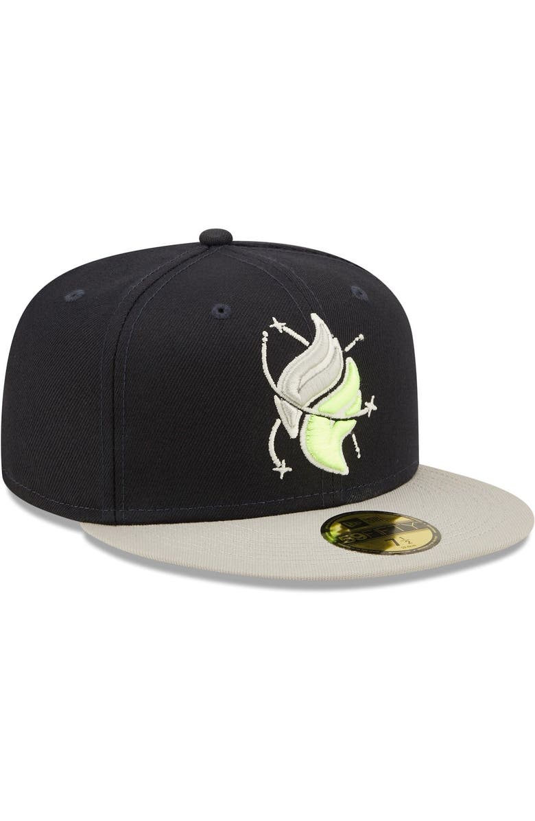 New Era Men's New Era Navy Columbia Fireflies Authentic Collection Team Alternate 59FIFTY Fitted Hat, Alternate, color, Navy