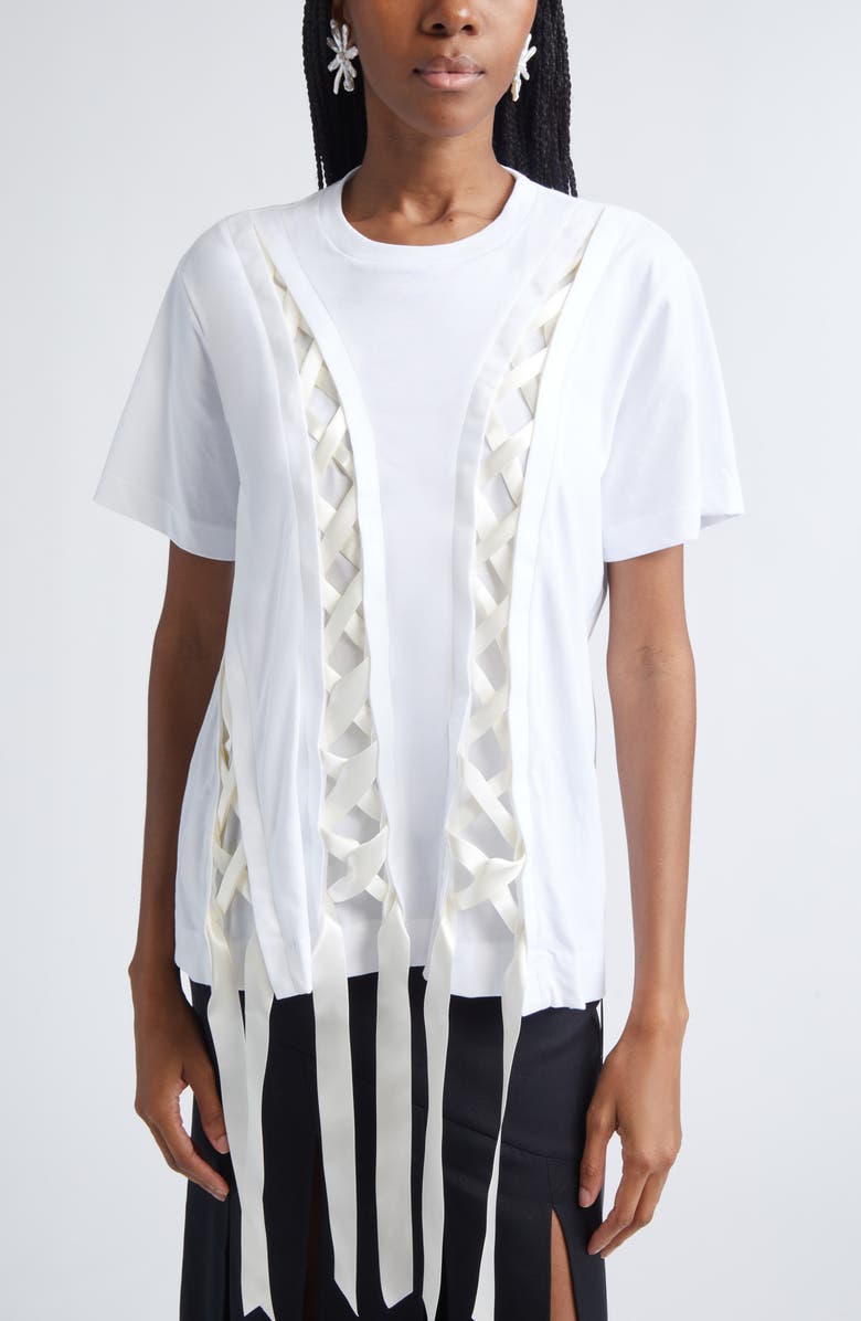 Simone Rocha Blooming Flower Baroque Pearl Earrings, Alternate, color, Pearl