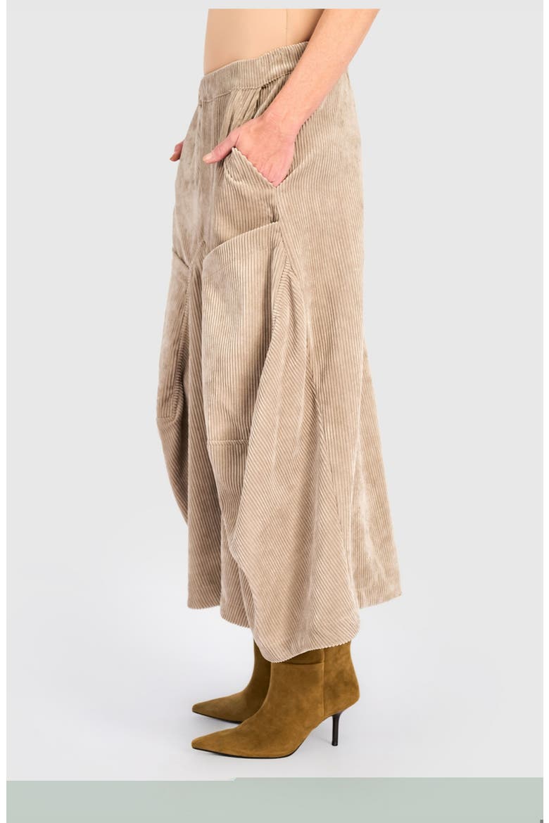 Cord Harem Pockets Pants, Alternate, color, Sand