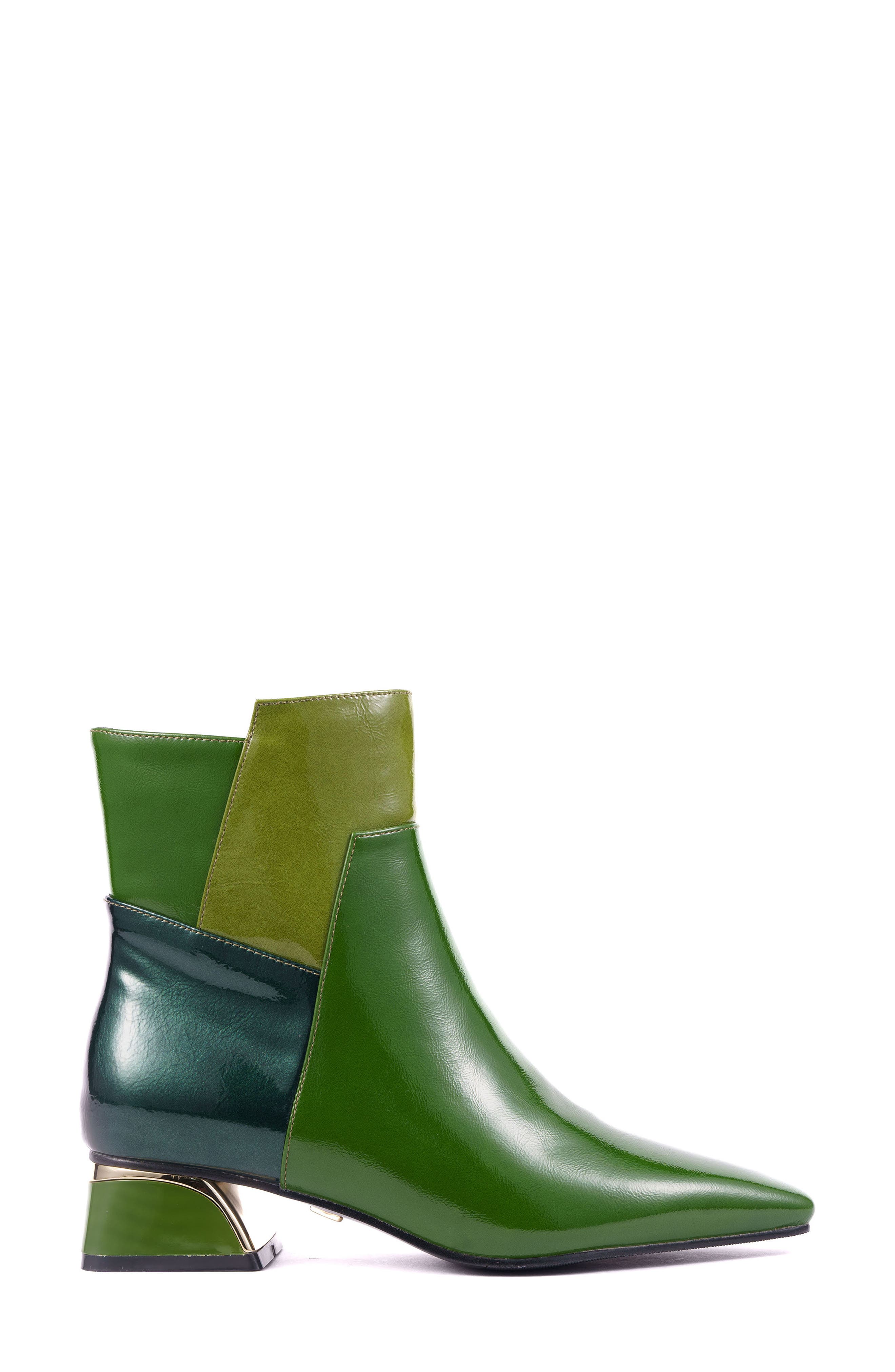 Rudy Faux Leather Pointed Toe Bootie, Alternate, color, GREEN MULTI