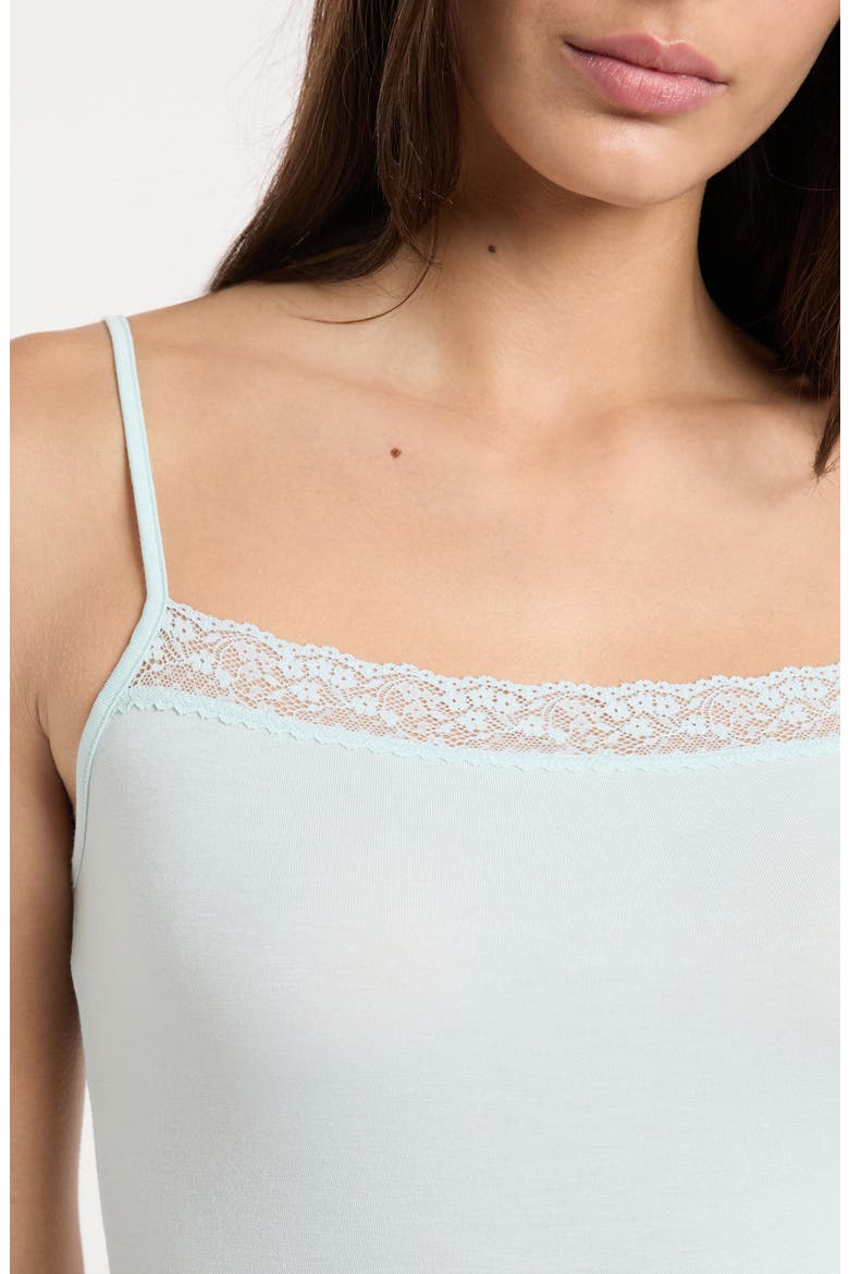 Kitty Lace Trim Camisole, Alternate, color, BLUE GREEN
