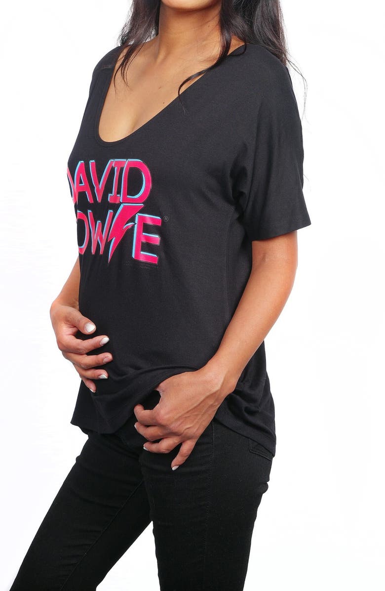 VIP MAMA David Bowie Maternity Graphic Tee & Rebel Rebel Bodysuit Set, Alternate, color,