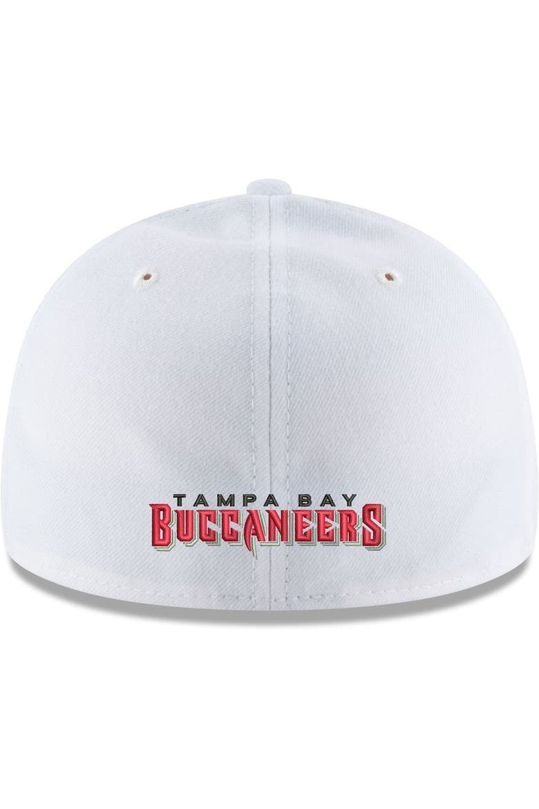 Men's New Era White Tampa Bay Buccaneers Omaha Low Profile 59FIFTY Fitted Hat, Alternate, color, WHITE