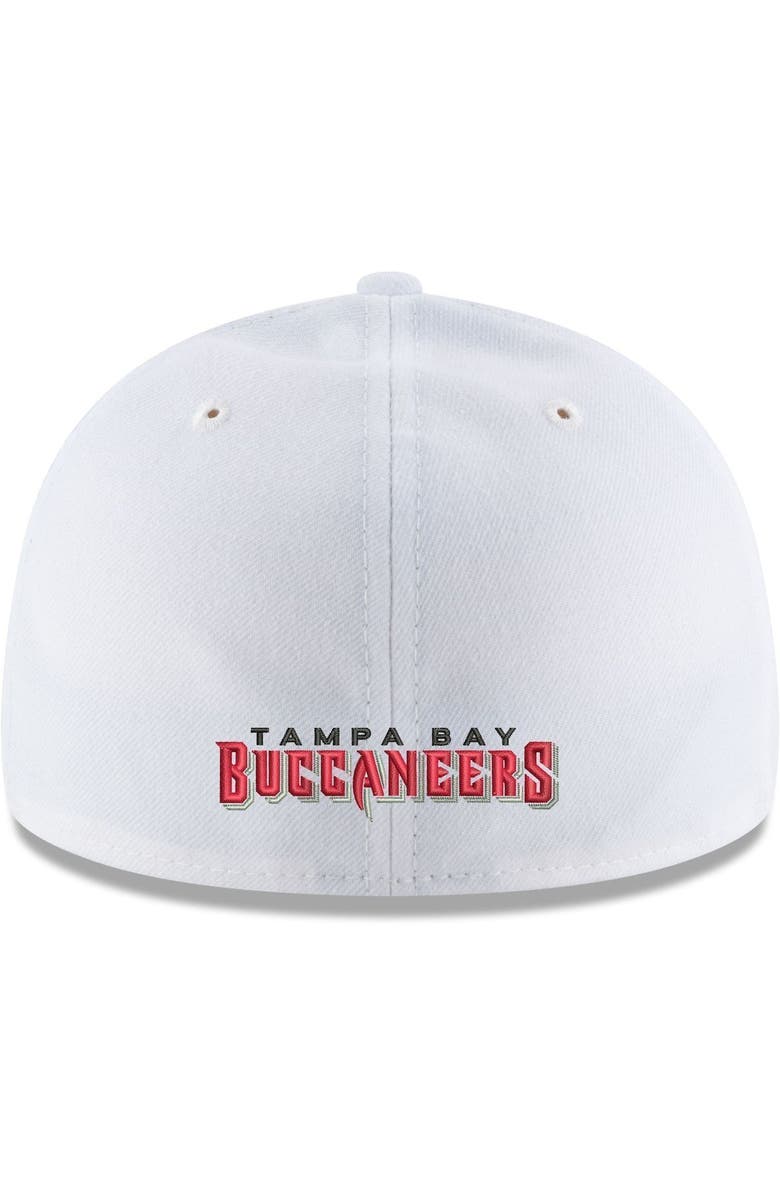 New Era Men's New Era White Tampa Bay Buccaneers Omaha Low Profile 59FIFTY Fitted Hat, Alternate, color, White