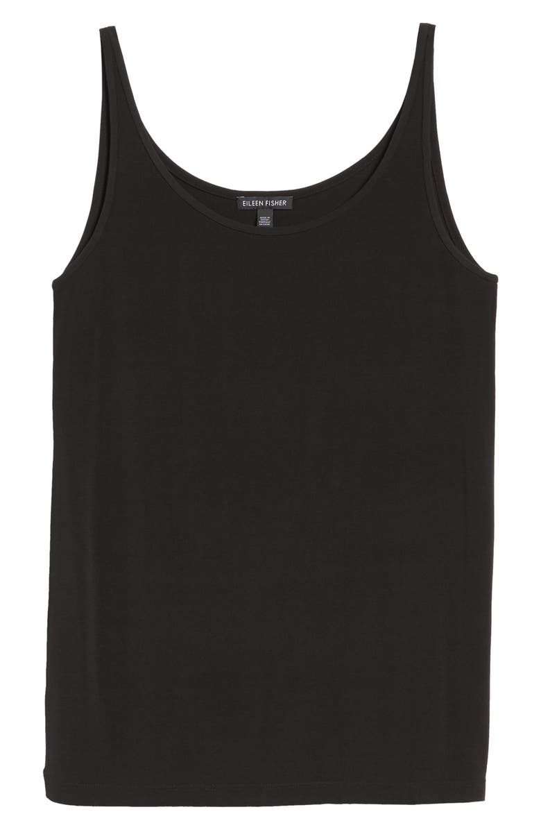 Eileen Fisher Scoop Neck Silk Camisole, Alternate, color,