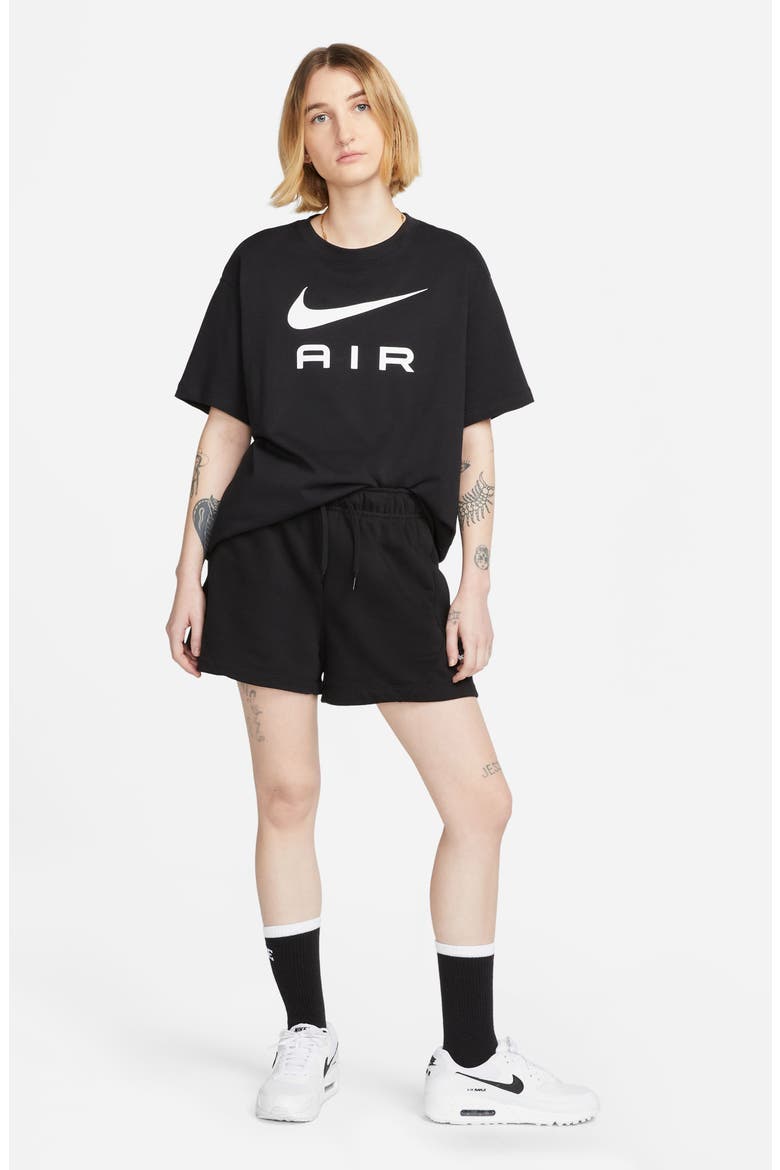 Oversize Air Graphic T-Shirt, Alternate, color, BLACK