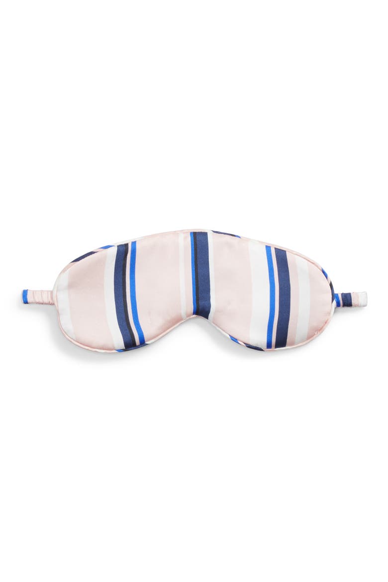Filipa Stripe Silk Sleep Mask, Main, color, STRIPE