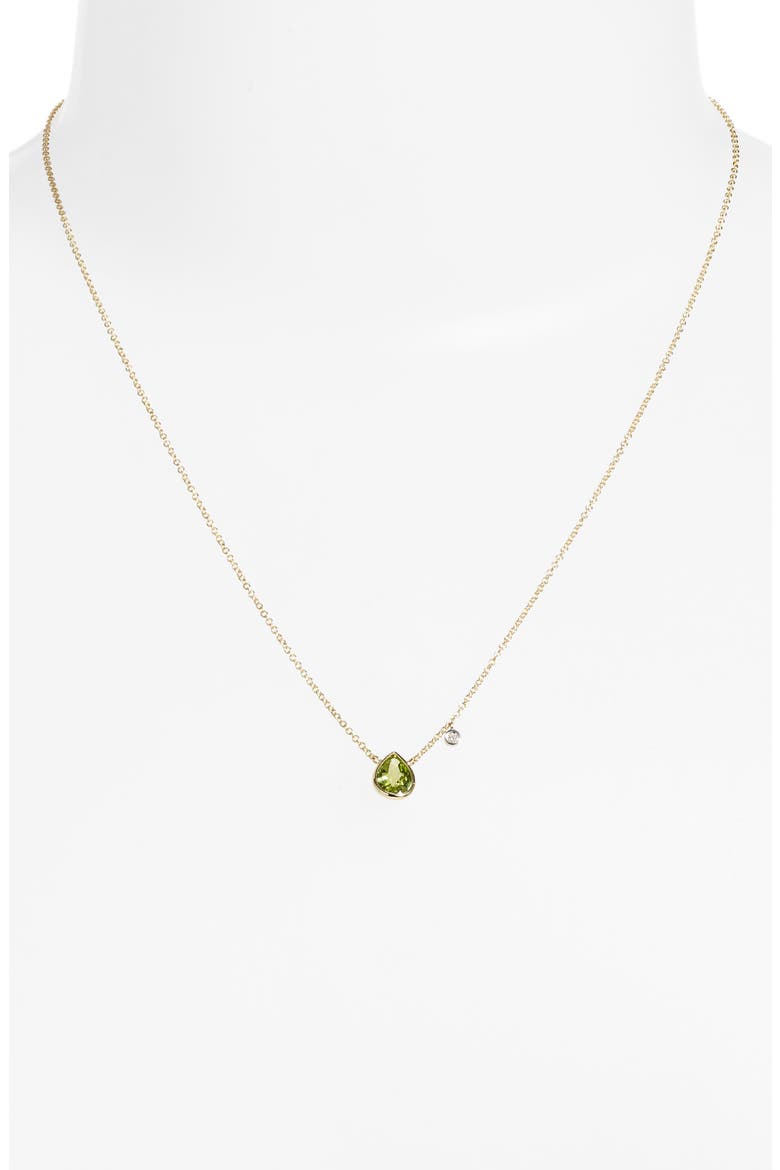 Peridot Pendant Necklace, Alternate, color, YELLOW