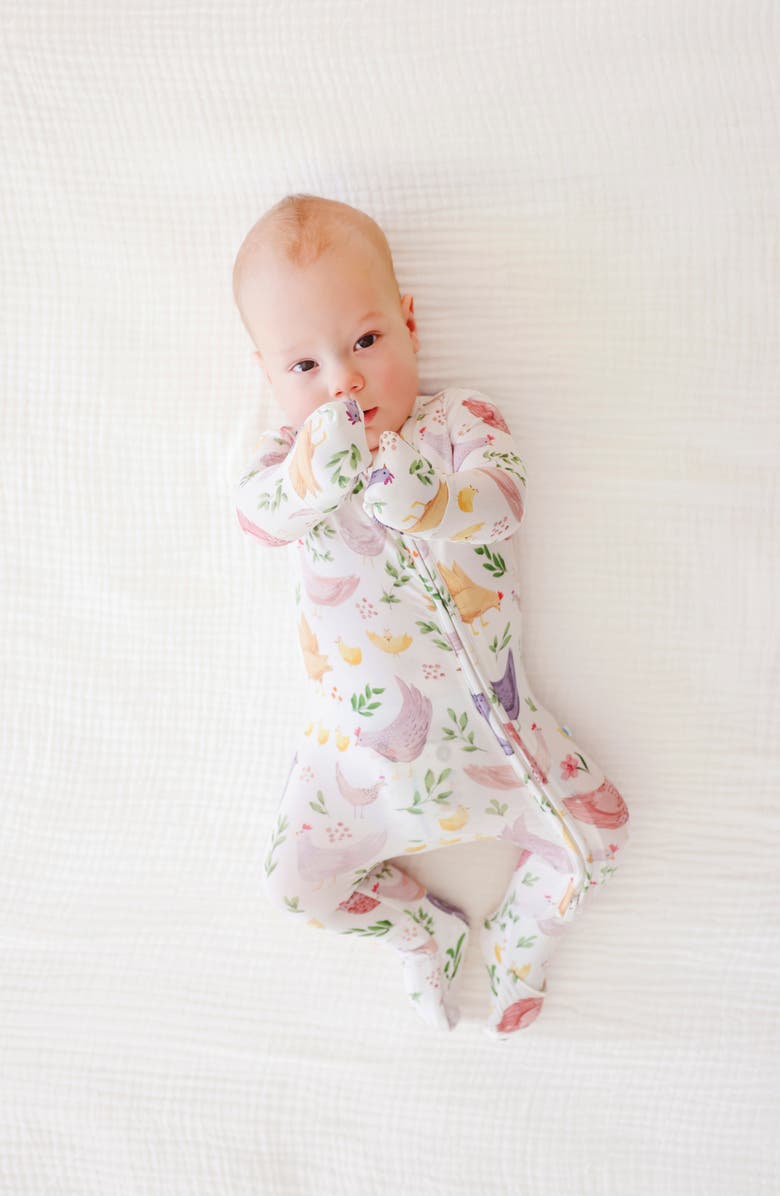 Posh Peanut Fitted Convertible One-Piece Pajamas, Alternate, color, Beige