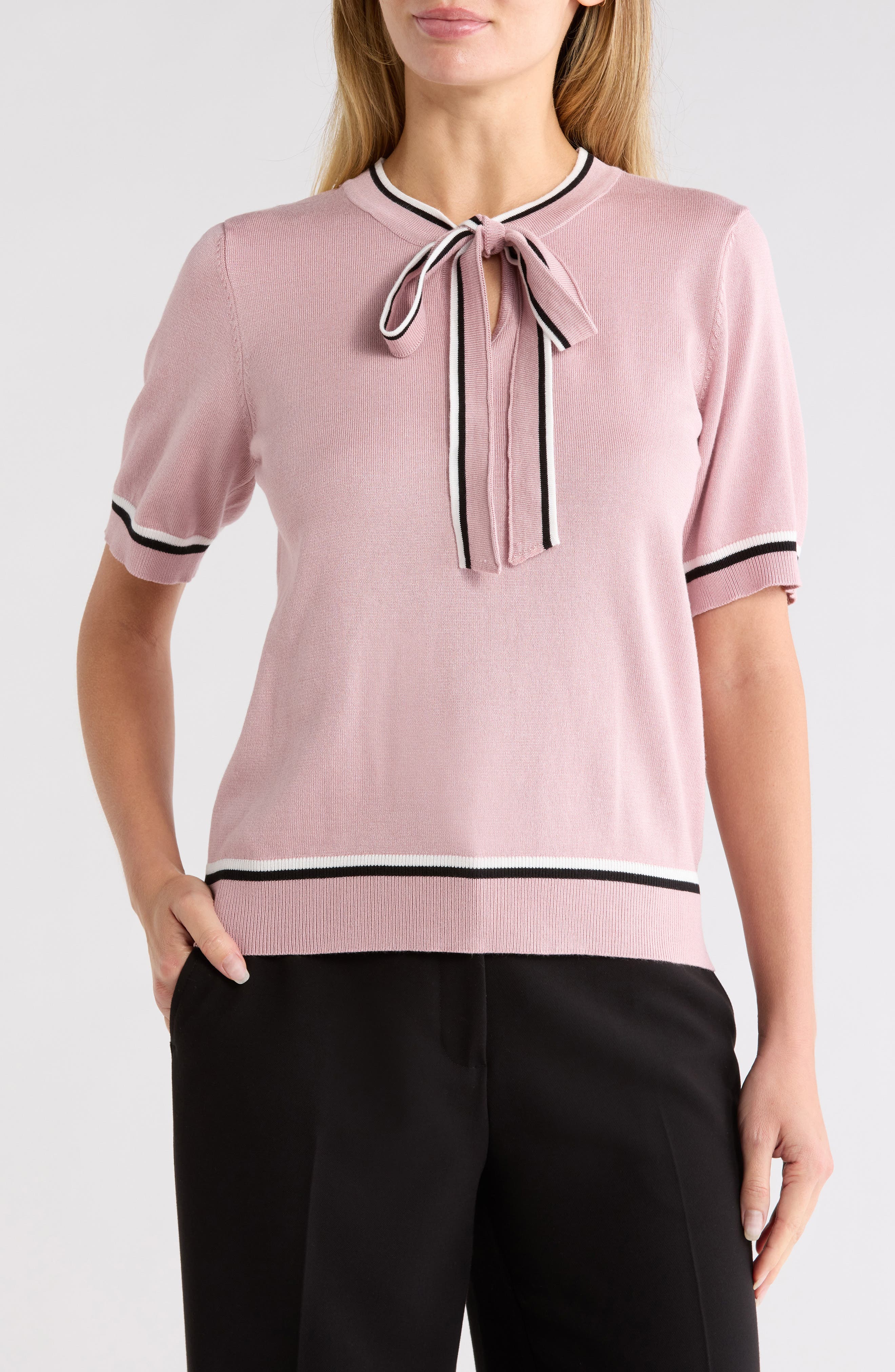 LIGHT MAUVE/ BLACK/ IVORY