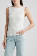 Bernardo Bateau Neck Rib Tank