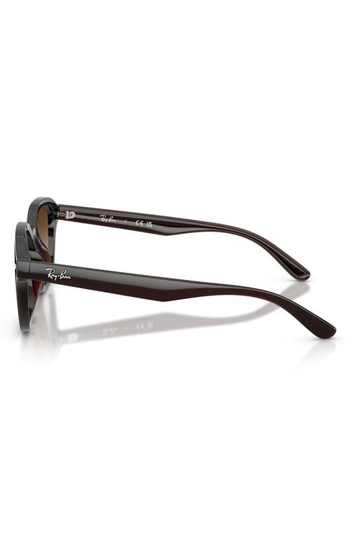 Ray Ban Ray-ban 65mm Mirrored Oversize Square Sunglasses In Black