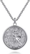 Gabriel & Co. Men's Modern Relics Saint Christopher Medallion Necklace