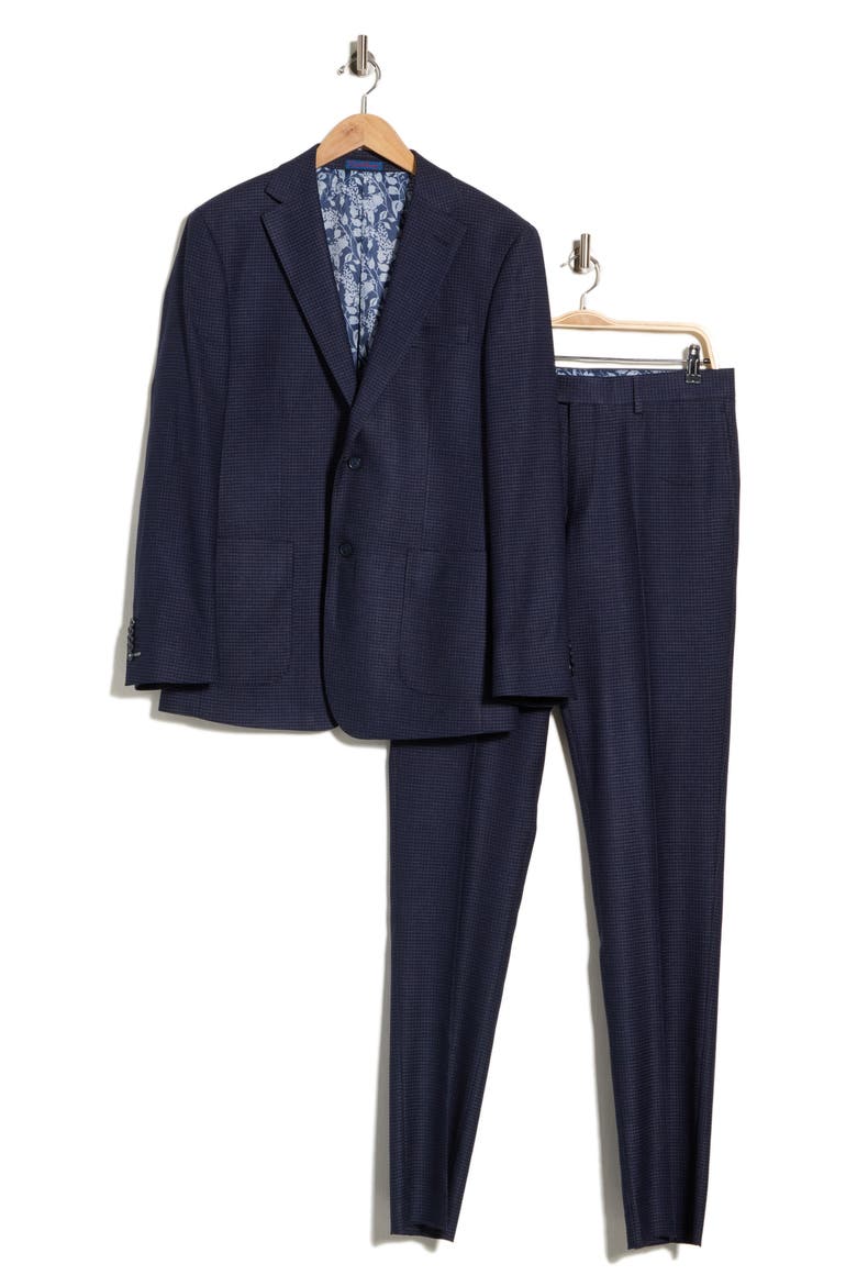 Two-Button Peak Lapel Suit, Alternate, color, BLUE
