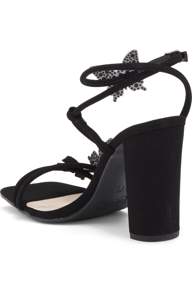 TOP GUY SHOES Agatha Butterfly Block Heel Sandal, Alternate, color,