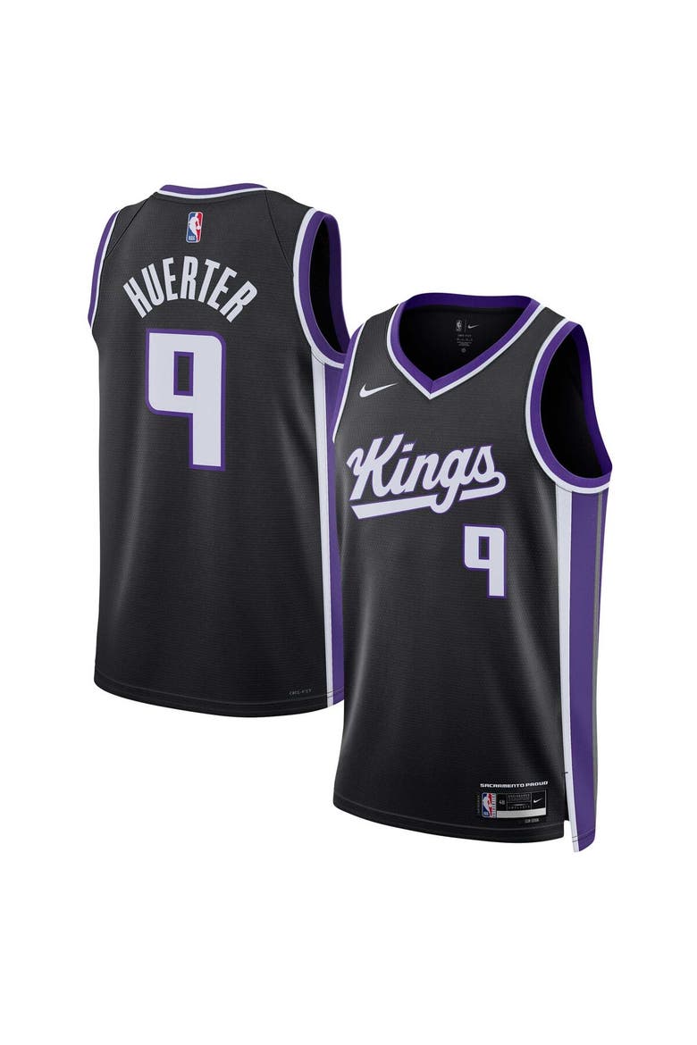 Unisex Nike Kevin Huerter Black Sacramento Kings Swingman Jersey - Icon Edition, Alternate, color, Black