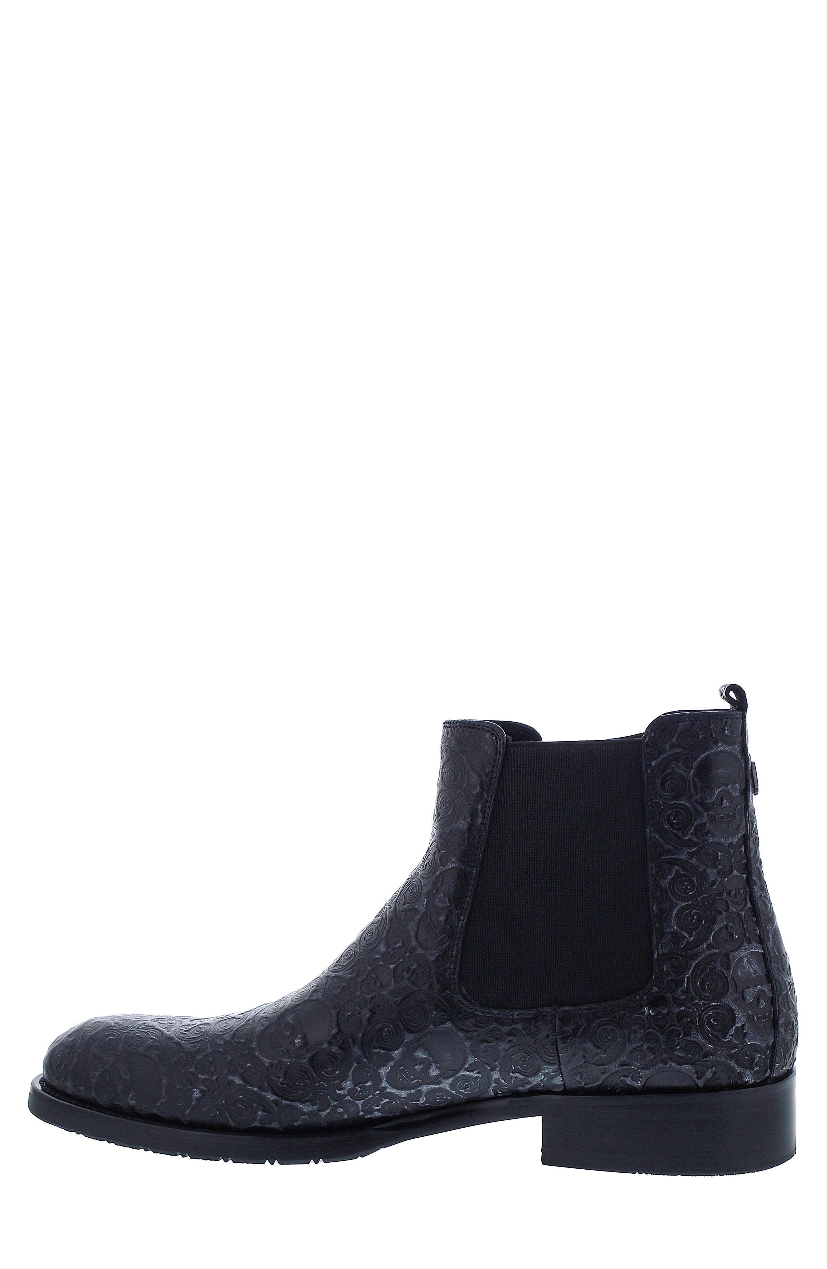 Robert Graham Delmore Chelsea Boot, Alternate, color, Black