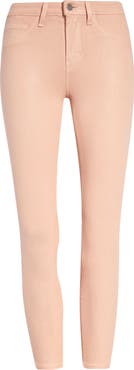 L'AGENCE Margot Coated Crop Skinny Jeans