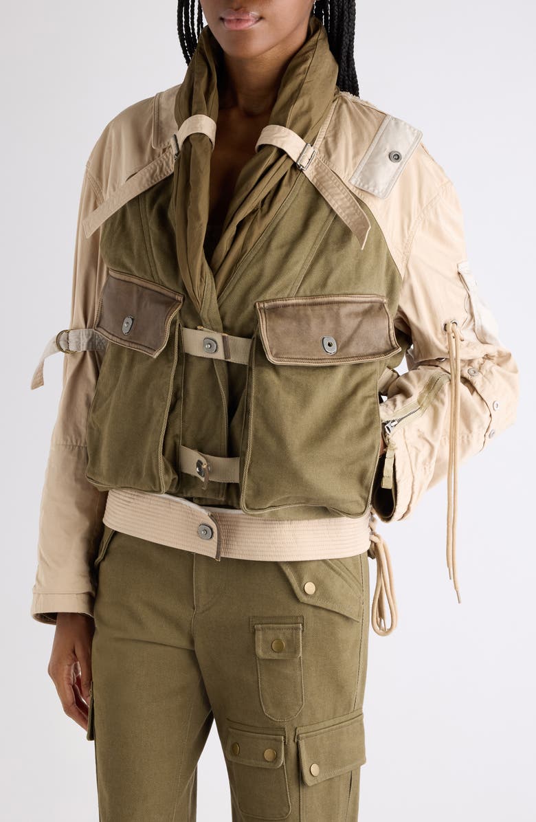 Isabel Marant Julissa Utiltiy Jacket, Alternate, color, Khaki