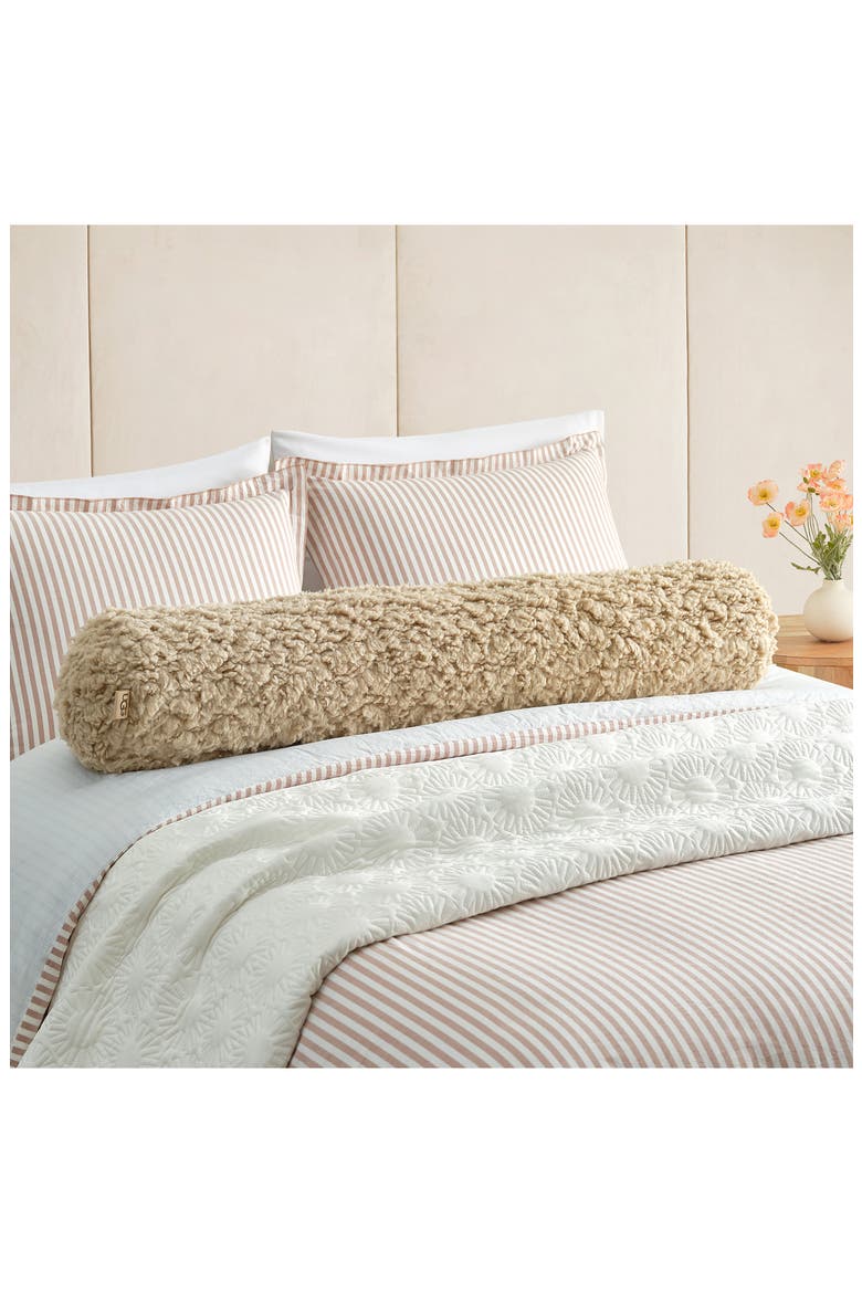 Shira Fleece Accent Pillow, Alternate, color, MUSTARD SEED