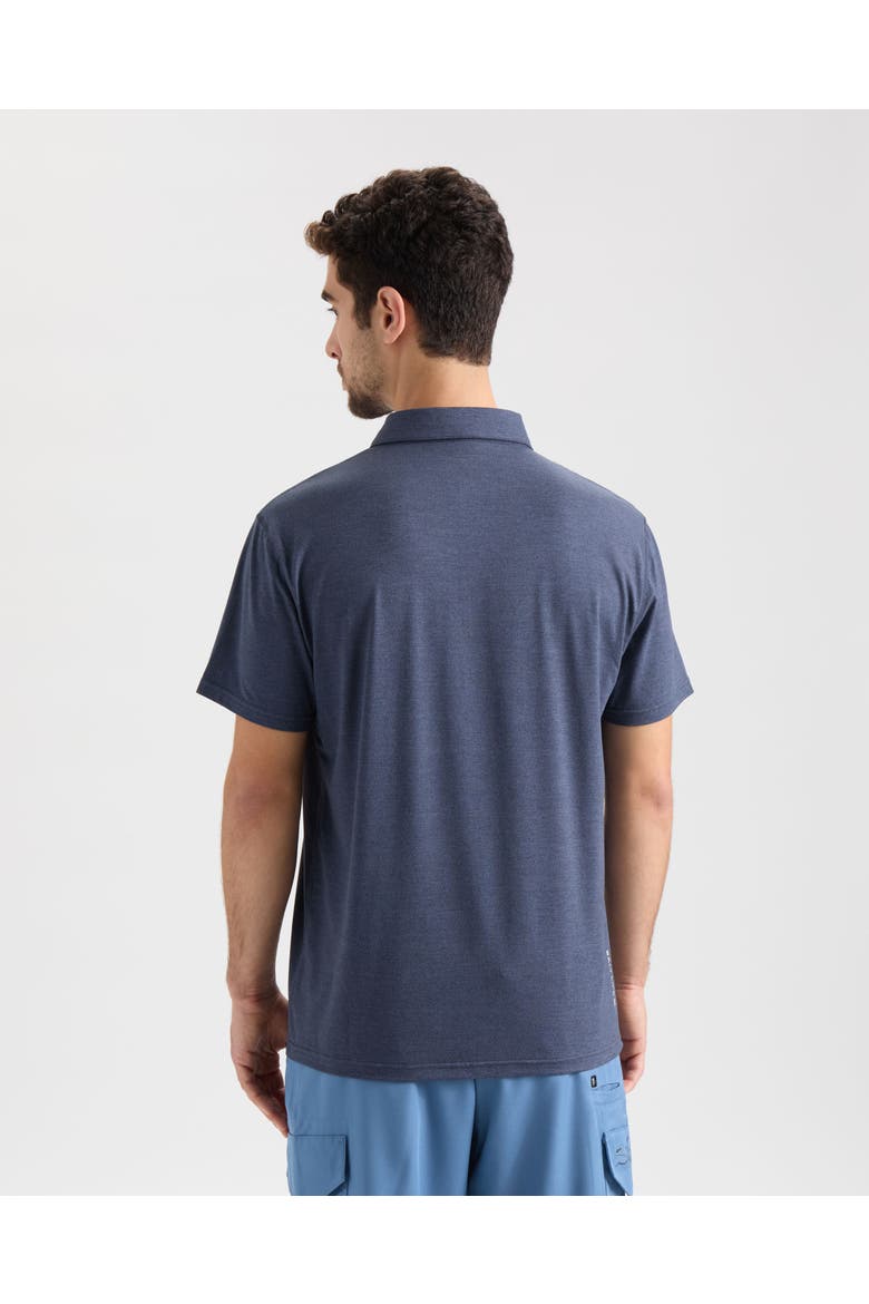Outrigger Short Sleeve Polo, Alternate, color, Navy Heather