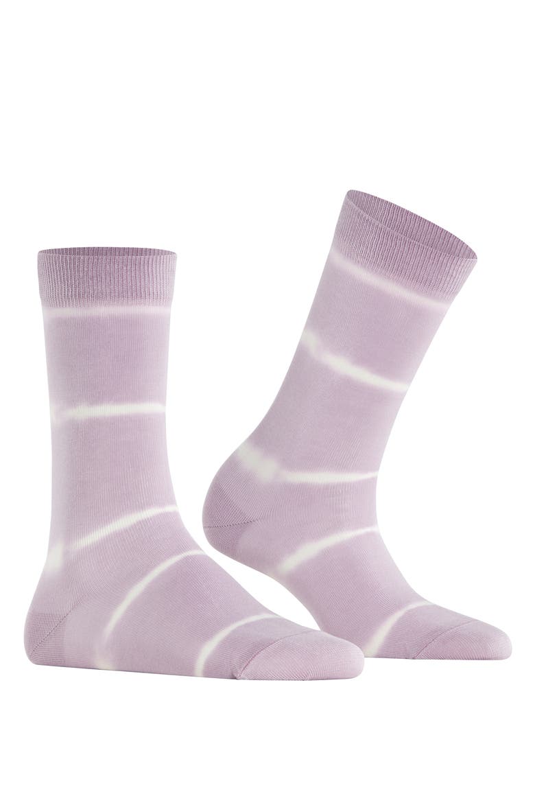 Wave Bond Organic Cotton Blend Crew Socks, Alternate, color, MISTY LILA