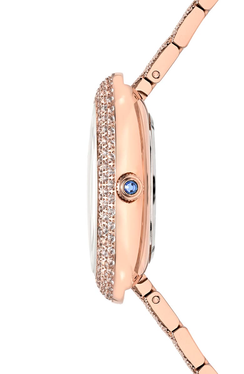 PORSAMO BLEU Women's Porsamo Bleu Angelica Oval MOP Dial Topaz Stainless Steel Watch, Alternate, color, Rose/ White