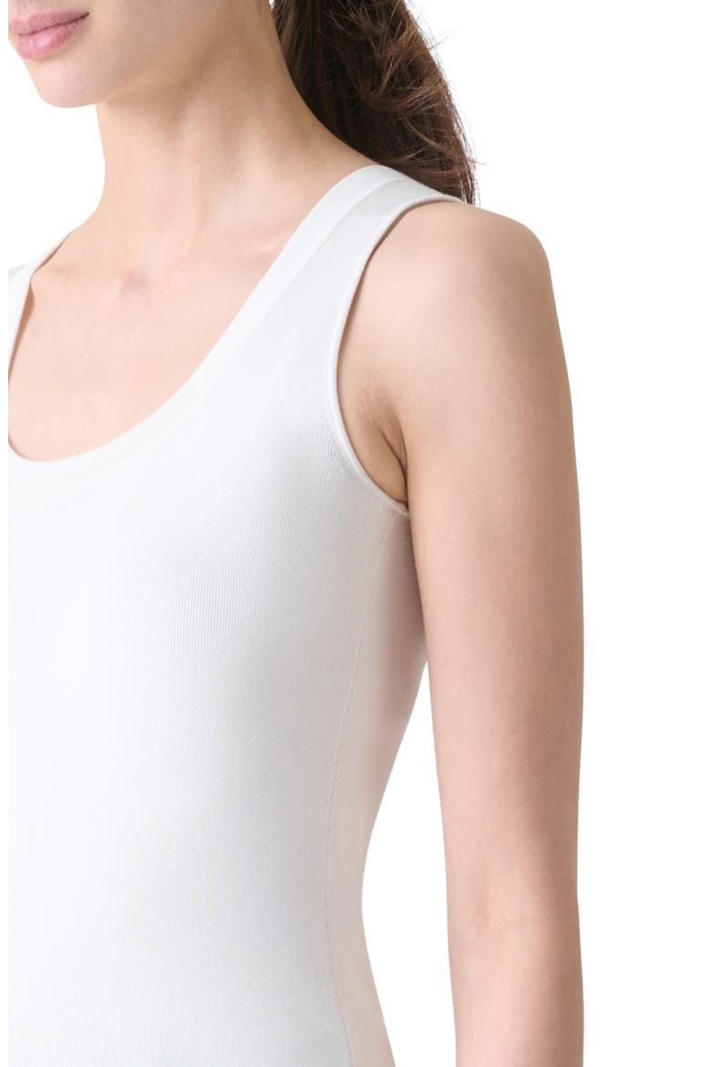 Scoop Neck Silk Rib Tank, Alternate, color, ECRU