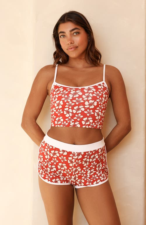 Dippin Daisys Hanalei Tankini Top In Lilo/white