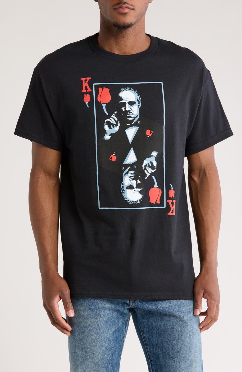 Philcos The Godfather Playing Card Graphic T-Shirt, Main, color,