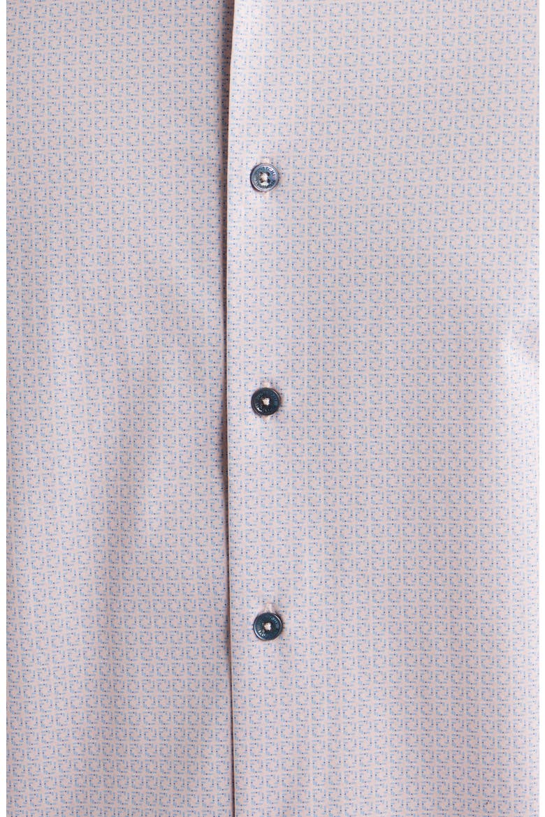 James OoohCotton® Geometric Print Button-Up Shirt, Alternate, color, PINK