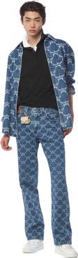 MCM Lauretos Monogram Denim Shirt