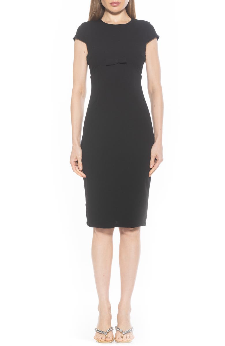 Alexia Admor Evan Sheath Dress, Main, color, Black