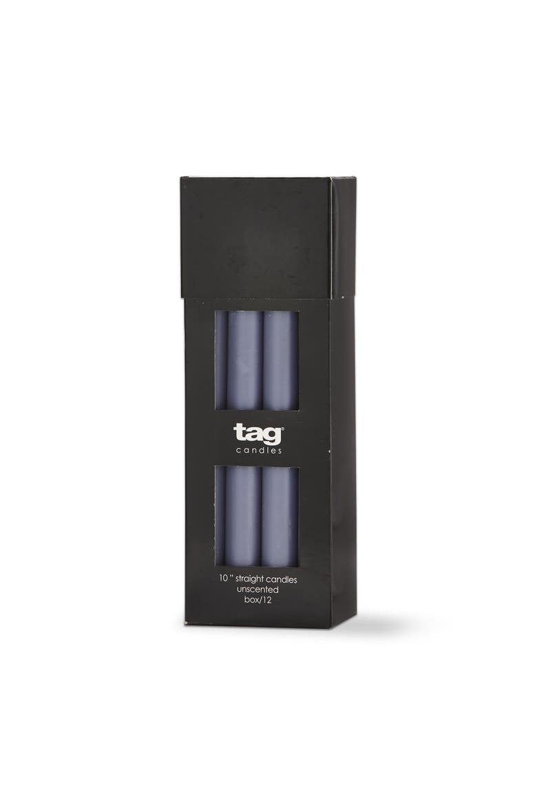 Color Studio Straight Taper Unscented Paraffin Wax Candle Set, Main, color, Blue