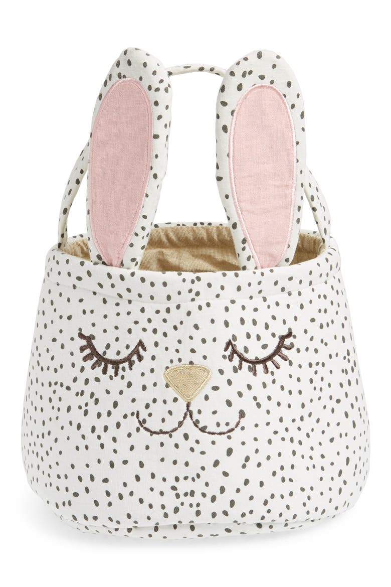Bunny Easter Basket, Main, color, GOLD