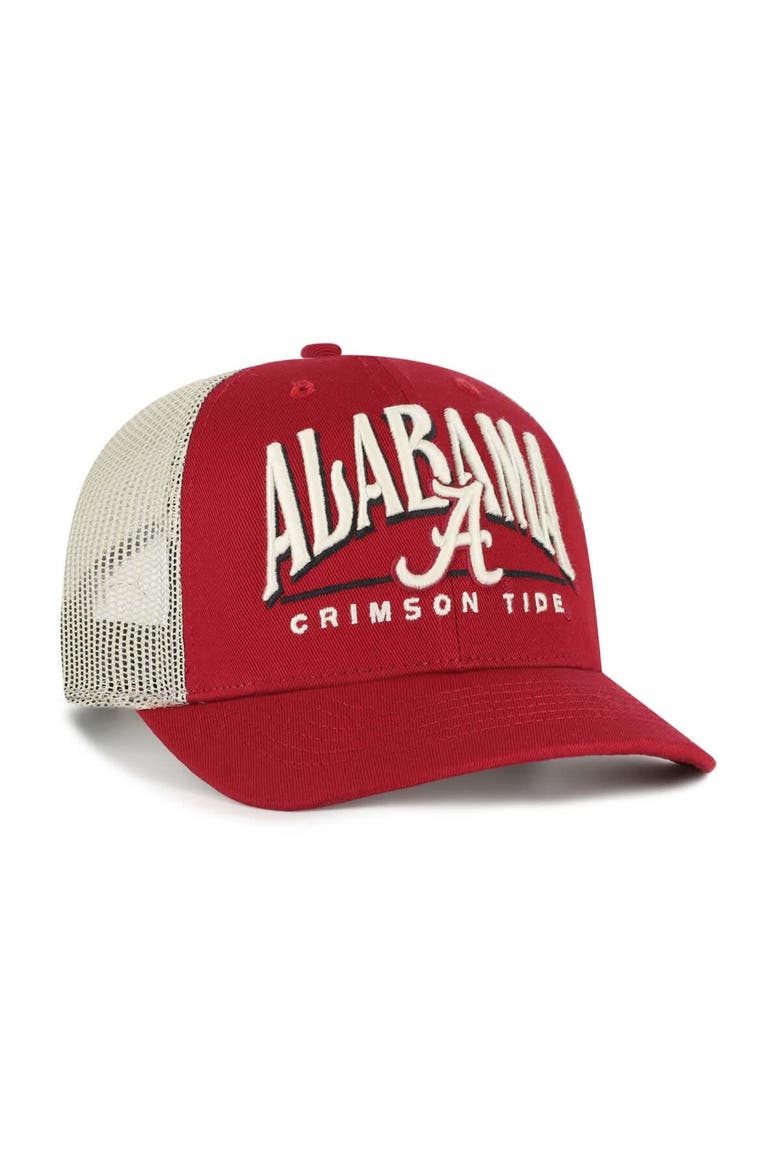 Men's '47 Crimson Alabama Crimson Tide Arid Adjustable Trucker Hat, Alternate, color, Crimson