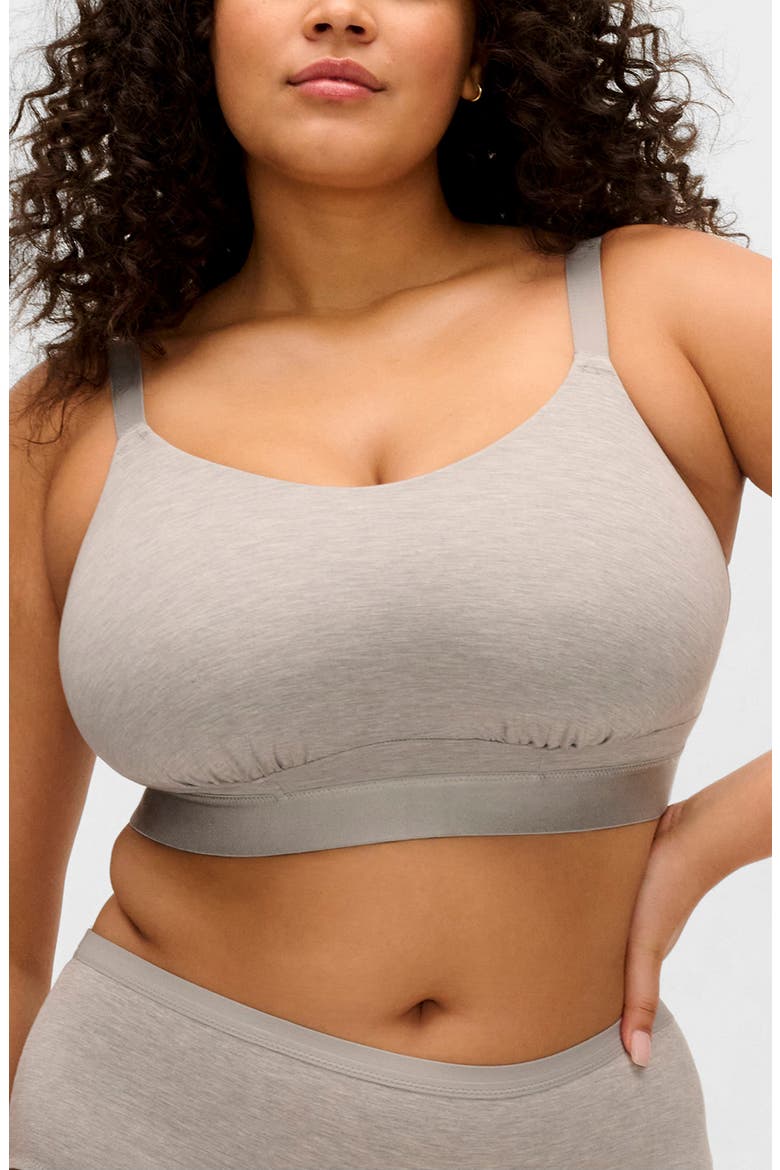 Downtime Wireless Bralette, Main, color, GREY MARL