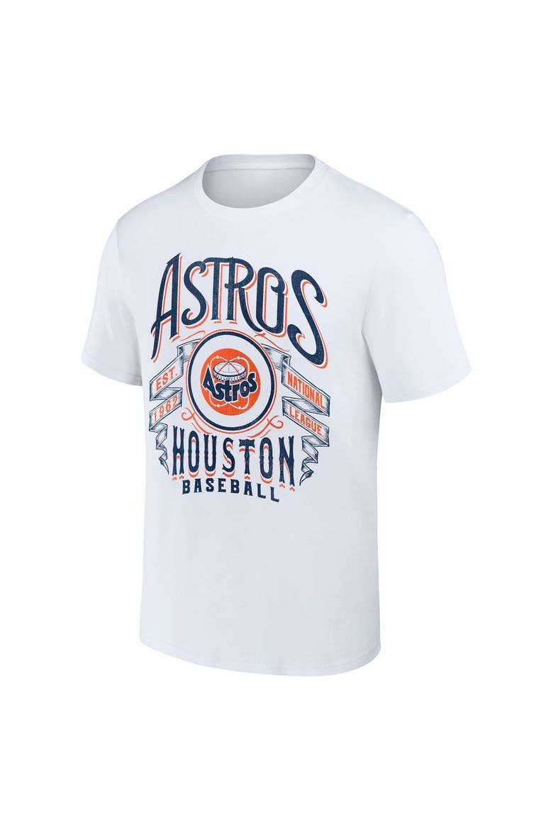 Men's Darius Rucker Collection by Fanatics White Houston Astros Distressed Rock T-Shirt, Alternate, color, White