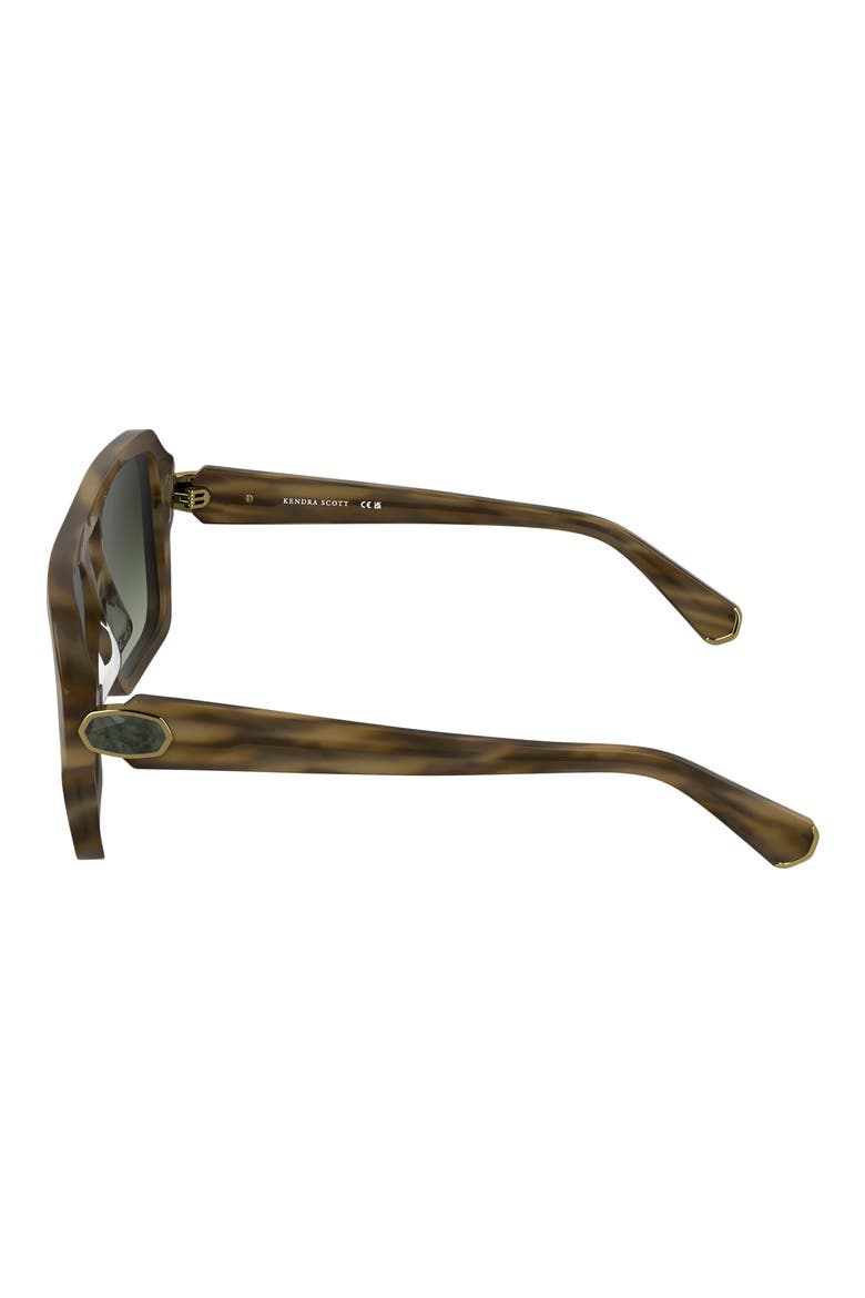 Elisa 57mm Gradient Aviator Sunglasses, Alternate, color, STRIPED SAND
