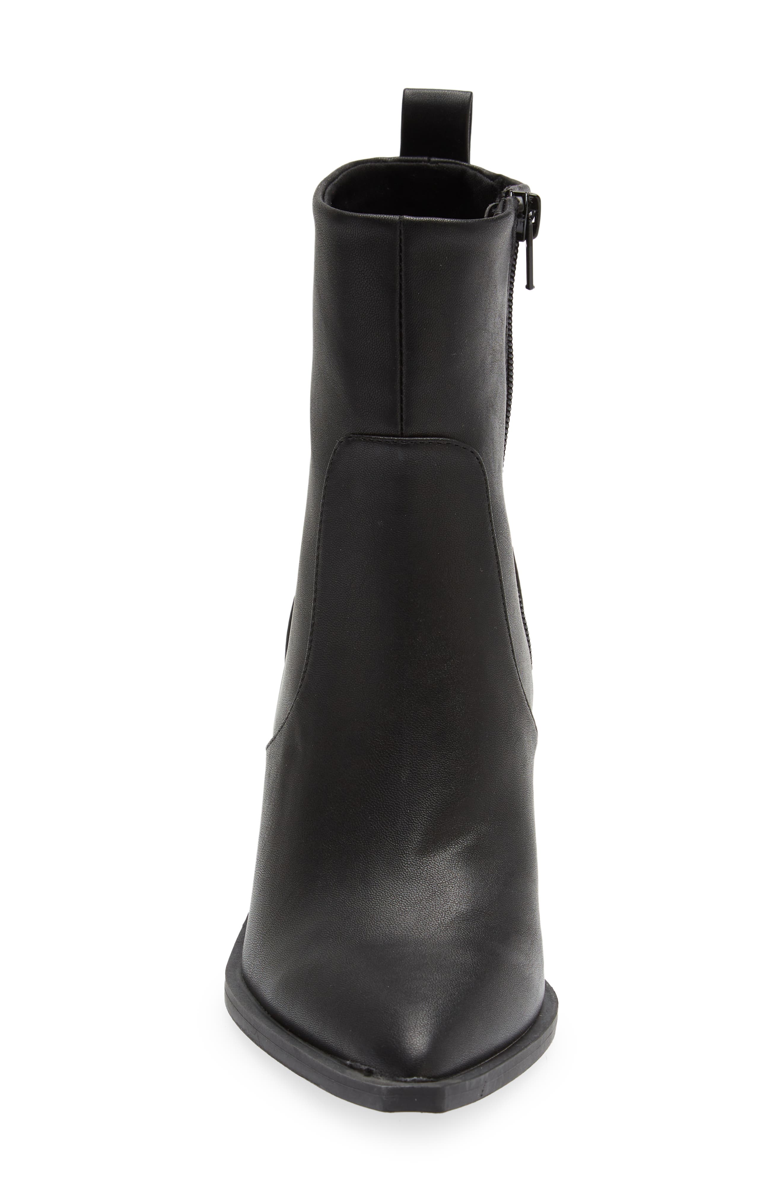 Lorraine Pointed Toe Bootie, Alternate, color, BLACK