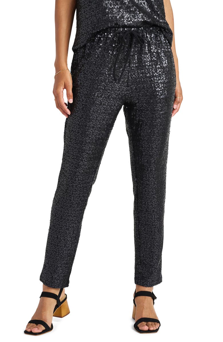 Splendid Oxford Sequin Pants, Main, color, 